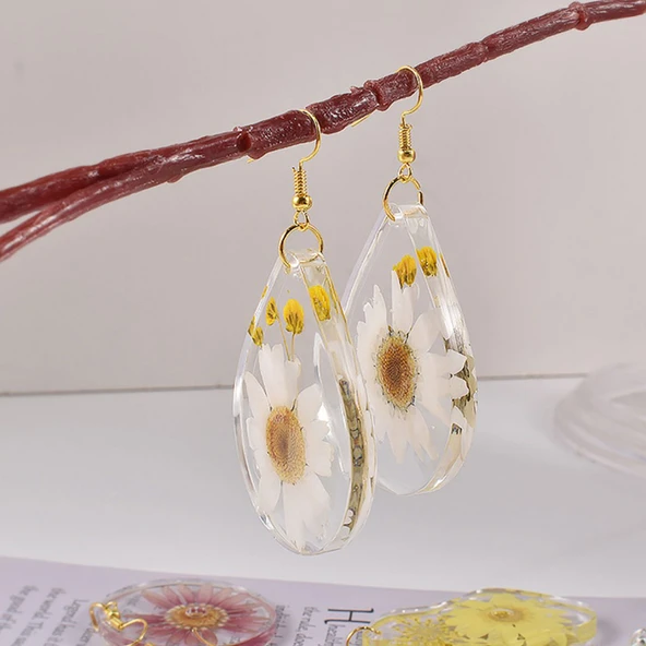 Epoksi Silikon Kalıp Çoklu Damla Kolye Anahtarlık Küpe Kalıbı 24 Lü - 2