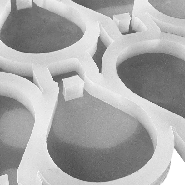 Epoksi Silikon Kalıp Çoklu Küçük Kapadokya Balonu Kolye Anahtarlık Küpe Kalıbı 10 Lu - 2