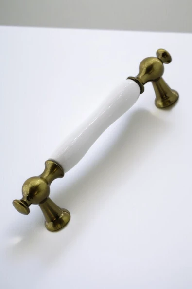 Aruh Porselen Antik Sarı Kulp 128 mm Mobilya Çekmece Mutfak Dolabı Dolap Kapak Kulplar Kulb Kulpu - 8