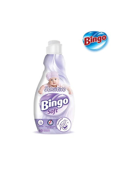 BİNGO Soft Konsantre Çamaşır Yumuşatıcısı Sensitive 1440 ml X 6 Adet - 3