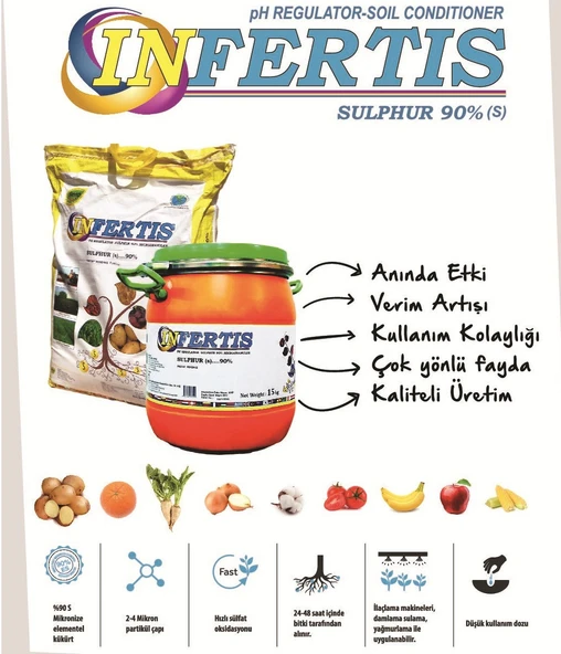 İNFERTİS 6 KG  Mikronize Elementel Kükürt - Resim 2