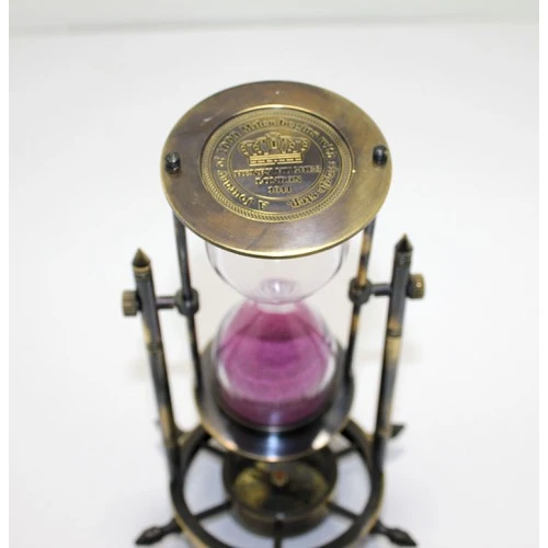 Pirinç Pusulalı Kum Saati Model 3 - Resim 2