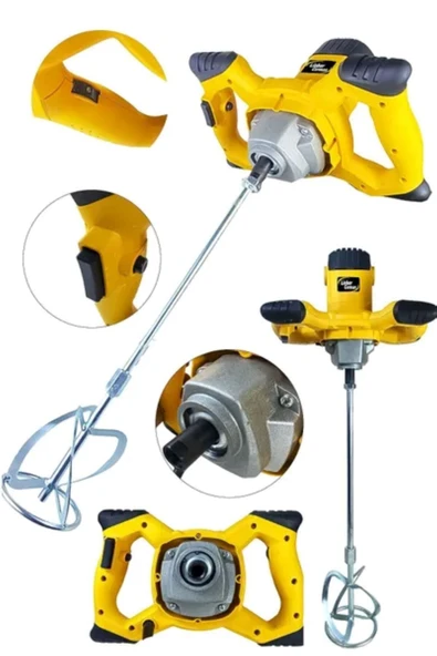 Seyitoğlu Çimento-Harç-Alçı-Boya Karıştırıcı Mixer 1450W Sarı