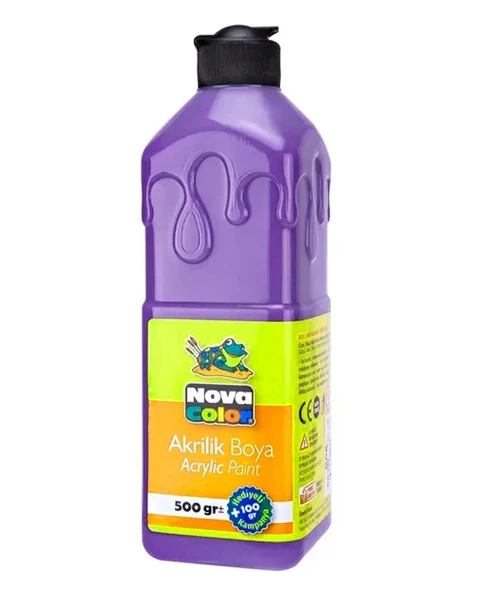Nova Color Akrilik Boya 500Ml Mor