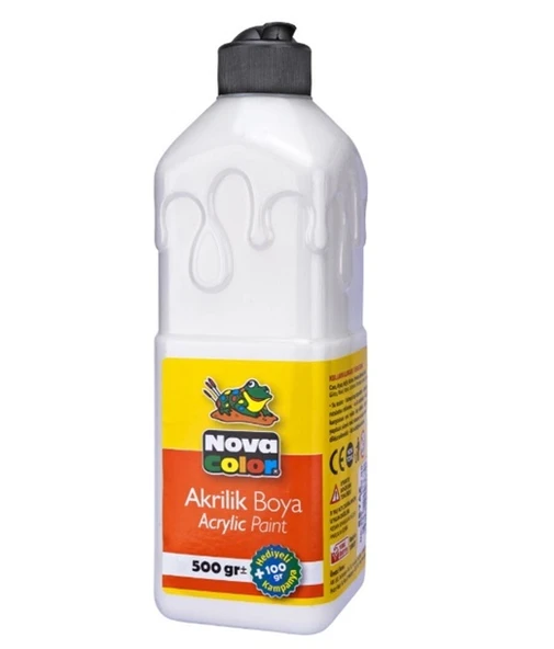 Nova Color Akrilik Boya 500Ml Beyaz