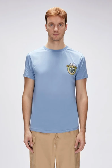 Bad Bear Anderson Element Mavi Erkek Baskılı Tişört ürün görseli 1