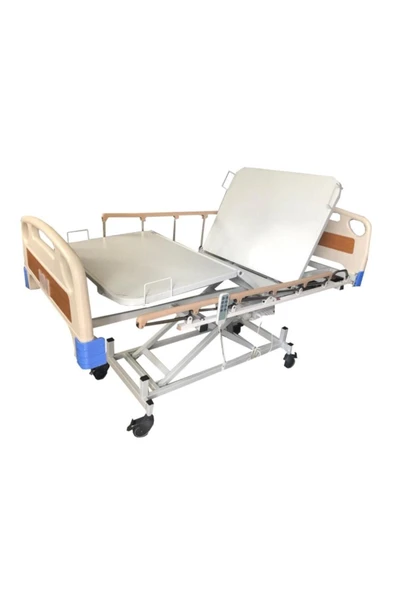 3 Motorlu Hasta Karyolası Abs Kaplama Korkuluklu Yatak Dahil Ista - 4