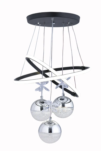 ORKİDE 3 TOP SİYAH AVİZE ürün görseli