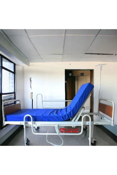 2 Motorlu Hasta Karyolası | Ekonomik Motorlu Hasta Yatağı | Kumandalı - 2