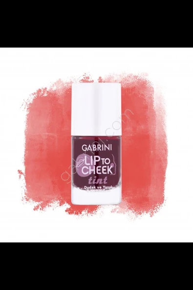 Gabrini Lip To Cheek Tint Coral Red Dudak ve Yanak Renklendirici Yağ