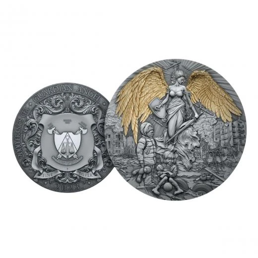 AgaKulche Koruyucu Melek 2 Ons Gümüş Sikke Coin - 5