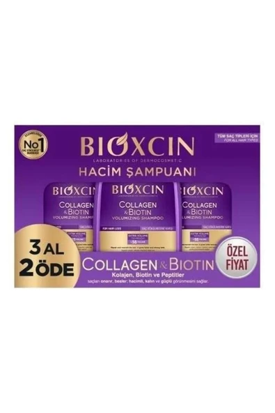 Collagen & Biotin Hacim Şampuan 3 Al 2 Öde 3 x 300 ml