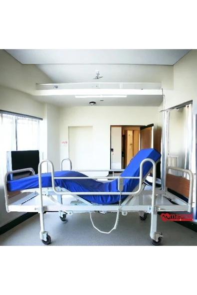 2 Motorlu Hasta Karyolası | Ekonomik Motorlu Hasta Yatağı | Kumandalı - 3