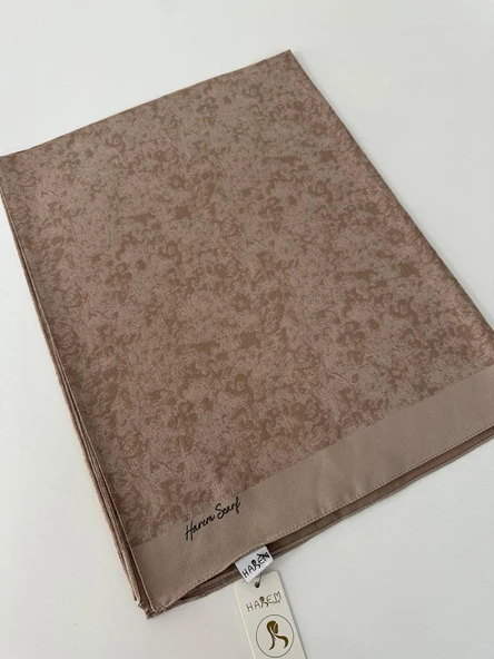 Harem Desenli Pamuk Gold Silvia Açık Vizon Şal HFW0316 ürün görseli