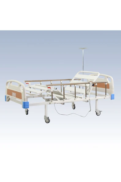 İKİ MOTOR TABANCA KORKULUK ABS BAŞLIK KATLANIR AYAK HASTA YATAĞI - 2