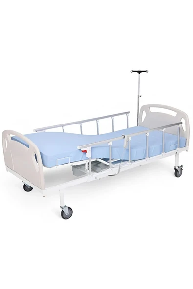 1. kalite 2 Motorlu Hasta Karyolası | ABS Başlıklı | Yatak Dahil | Alüminyum Korkuluklu - 2