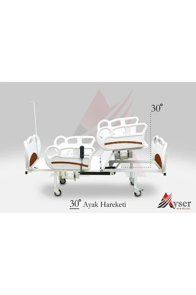 2 Motorlu Abs Hasta Karyolası (4 PARÇALI SÜNGER HASTA DÖŞEĞİ DAHİLDİR.)