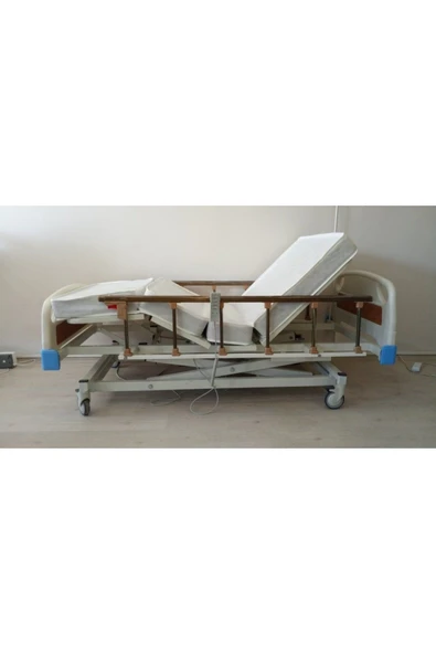 3 Motorlu ABS Tabanca Ve Asansörlü Hasta Karyolası + 4 Parçalı Yatak - 3