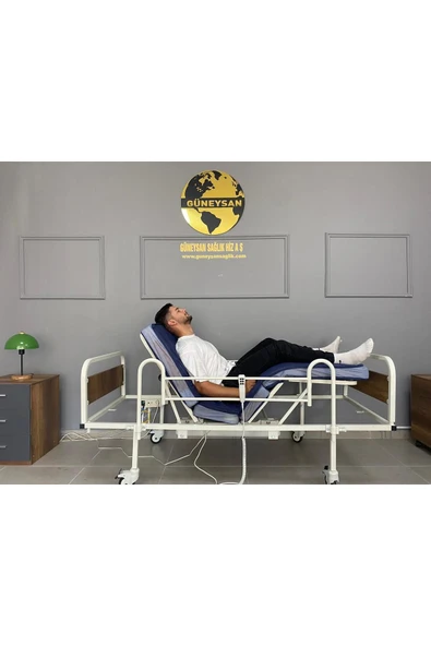 Güneysan Sağlık Iki Motorlu Elektrikli Hasta Karyolası Yatağı Ortopedik Karyola - 2