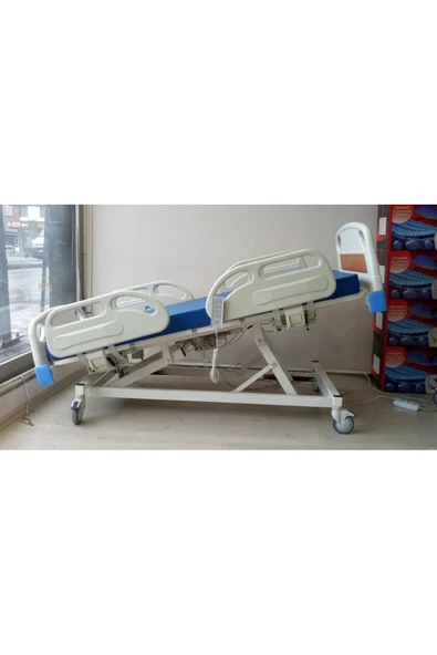Asansörlü Dört Motorlu ABS Başlıklı Hasta Karyolası - 3