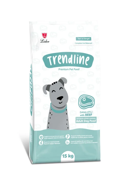 Trendline Biftekli Yetişkin Köpek Maması 15 KG