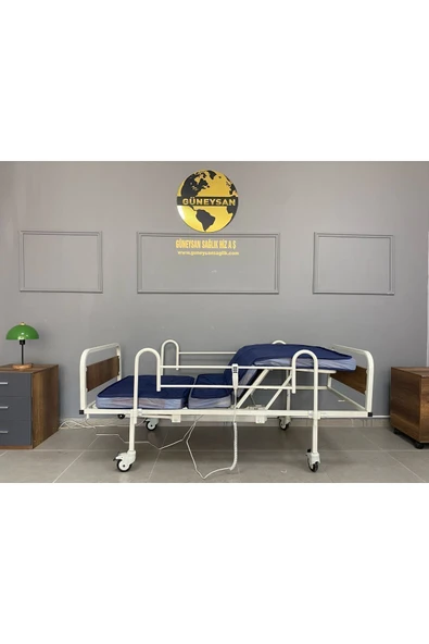 Hasta Karyolası 2 Motorlu Ekonomik Sünger Yataklı - Resim 6