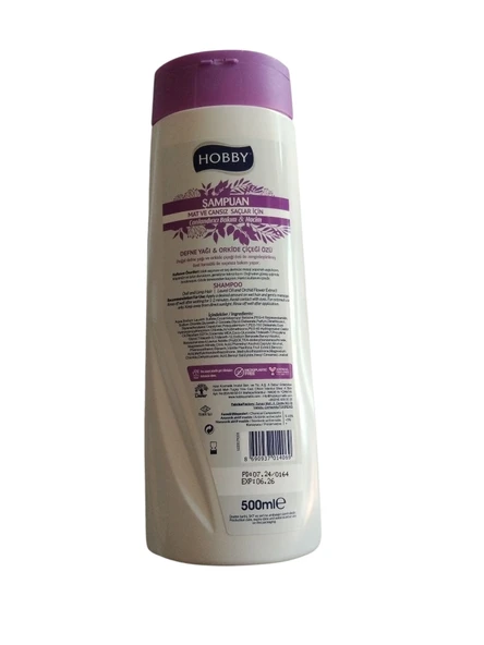 Hobby Şampuan Defne Yağı ve Orkide Çiçeği Özlü 500 Ml - Resim 2