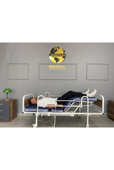 Güneysan Sağlık Iki Motorlu Elektrikli Hasta Karyolası Yatağı Ortopedik Karyola - 3