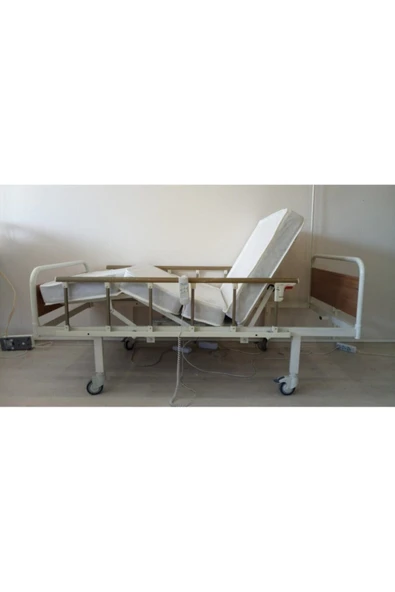 2 Motorlu Abs Başlıklı Lüx Hasta Karyolası Yatağı ürün görseli