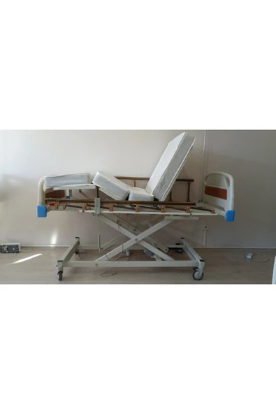 3 Motorlu ABS Tabanca Ve Asansörlü Hasta Karyolası + 4 Parçalı Yatak - 5