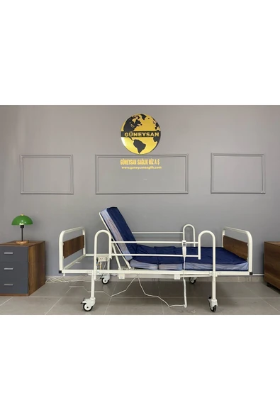 Hasta Karyolası 2 Motorlu Ekonomik Sünger Yataklı - Resim 4