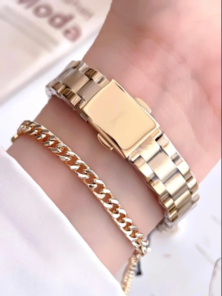 Slazenger Çelik Kordon 2 Yıl Garantili 5 Atm Bileklik Hediyeli Kadın Kol Saati BSL.9.2464.3.04 - Resim 3