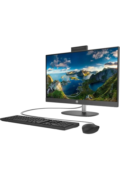 HP ProOne 245 G10 Ryzen 5-7520U 8Gb Ram 512Gb Ssd O/B Radeon Vga 23.8" FullHD FreeDos All İn One Bilgisayar - 2