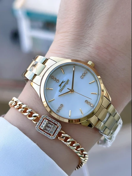 Slazenger Çelik Kordon 2 Yıl Garantili 5 Atm Bileklik Hediyeli Kadın Kol Saati BSL.9.2464.3.04 ürün görseli