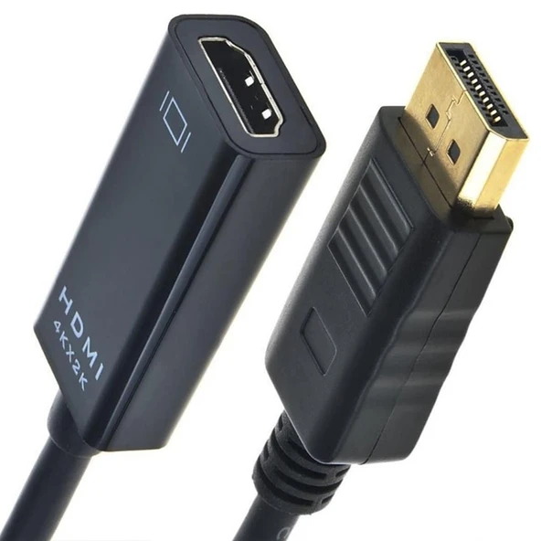 4K Display Port Erkek Hdmi Dişi Çevirici Kablo 25 cm - 2