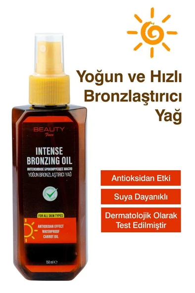 Beauty Face 0 SPF Güneş Yağı - 150 ml - 5