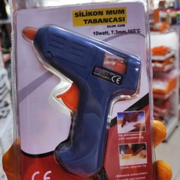 Elektrikli 165° C Küçük Sıcak Mum Silikon Tabancası 7.3 mm İnce Mum Çubuğu Tutkal Isı 10 W 1 Adet - 4
