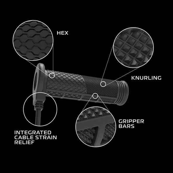 Oxford Motosiklet HotGrips Pro Adventure Elcik Isitma EL390 - 7