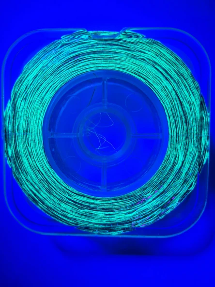 Eagenset Hazır Çapari Kombini Boru Sim Ultraviyole Uv Neon Fıstık Yeşili - Fuşya Makara - Resim 6