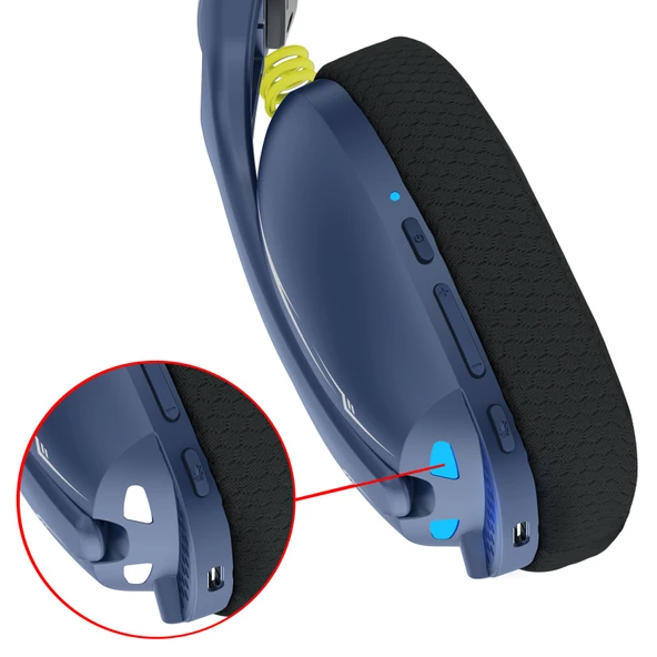 Redragon H878 Skuld Pro 3 Modlu Aydınlatmalı Wireless Oyuncu Kulaklığı - Siyah, Mavi - 6