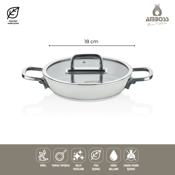 Sera Nova 13 Parça Seramik Tencere Tava Sahan Seti Beyaz - 9