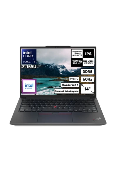 ThinkPad E14 G6 Ultra 7-155U 8 GB Ram 1 TB SSD 14"  Free Dos 21M8SALR27 KT7