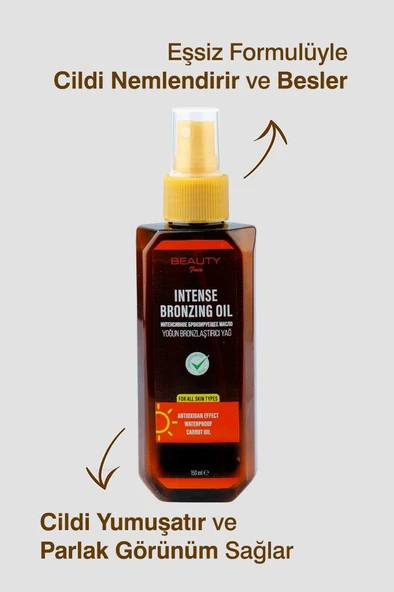 Beauty Face 0 SPF Güneş Yağı - 150 ml