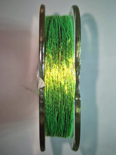 Eagenset Hazır Çapari Kombini Boru Sim Ultraviyole Uv Neon Fıstık Yeşili - Fuşya Makara - Resim 7