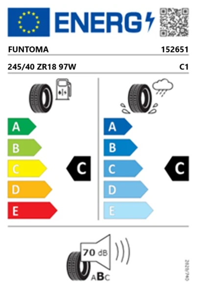 Funtoma 245/40 ZR18 TL 97W REINF. ROADFUN SPORT Yaz Lastiği (Üretim Tarihi:2025) - Resim 2