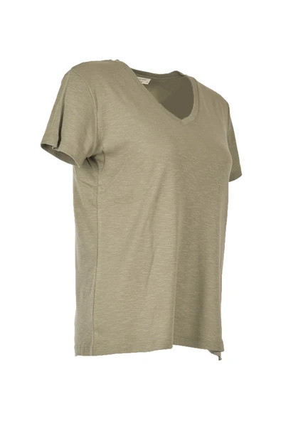 Daıdo Oversize V Yaka Kısa Kol Kadın T-Shirt - Rahat ve Şık Günlük Kombin - 8