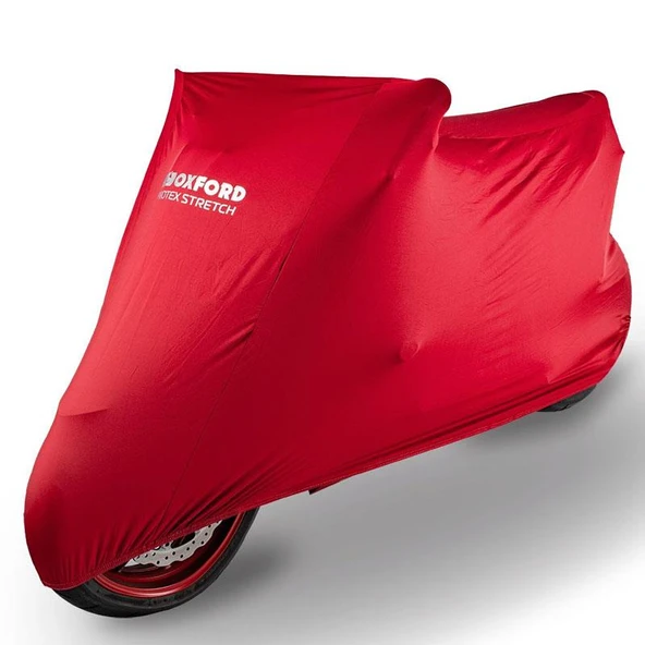 Oxford Motosiklet Protex Indoor Premium Stretch-Fit Kilif Iç Mekan Medium Kirmizi CV175