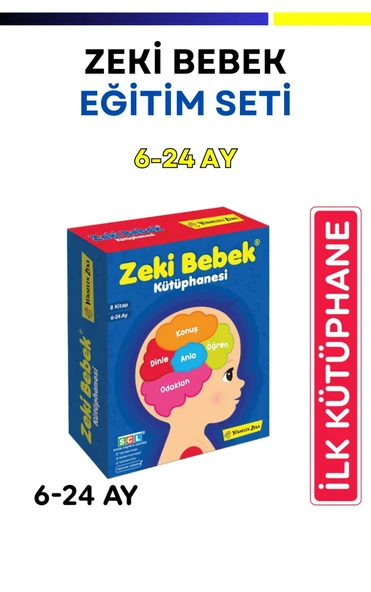 Bebek Eğitim Seti (6-24 Ay Zeki Bebek Kütüphanesi) 8'li Set - 3