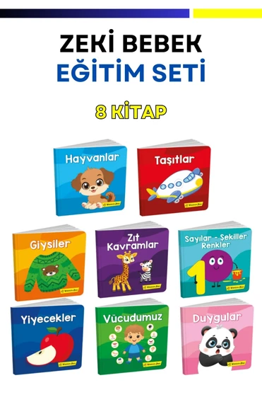 Bebek Eğitim Seti (6-24 Ay Zeki Bebek Kütüphanesi) 8'li Set - 2