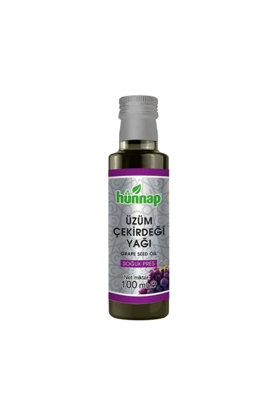 HÜNNAP ÜZÜM ÇEKİRDEĞİ YAĞI SOĞUK PRES 100 ML